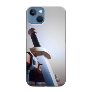 Силиконовый Чехол (атрибутика Клеш Роял) для iPhone 13 Mini (Меч варвара)