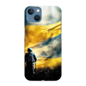 Силиконовый Чехол (атрибутика Клеш Роял) для iPhone 13 Mini (Война)