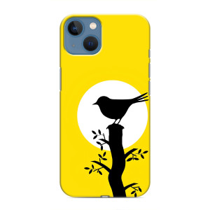 Силиконовый чехол с птичкой на iPhone 13 Mini