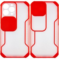 Чехол Camshield matte Ease TPU со шторкой для Apple iPhone 13 Pro Max (6.7") – Красный