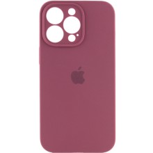 Чехол Silicone Case Full Camera Protective (AA) для Apple iPhone 13 Pro Max (6.7") – Бордовый