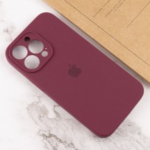 Чохол Silicone Case Full Camera Protective (AA) для Apple iPhone 13 Pro Max (6.7") – Бордовий