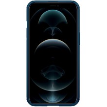 Карбоновая накладка Nillkin CamShield Pro Magnetic для Apple iPhone 13 Pro Max (6.7") – Синий