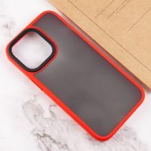TPU+PC чехол Metal Buttons для Apple iPhone 13 Pro Max (6.7") – Красный