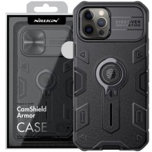 TPU+PC чехол Nillkin CamShield Armor no logo (шторка на камеру) для Apple iPhone 13 Pro Max (6.7") – Черный