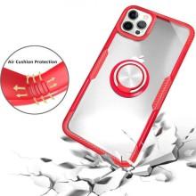 TPU+PC чохол Deen CrystalRing for Magnet (opp) для Apple iPhone 13 Pro Max (6.7") – Безбарвний