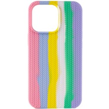 Чехол Silicone case Full Braided для Apple iPhone 13 Pro Max (6.7") (Розовый)