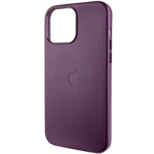 Шкіряний чохол Leather Case (AA Plus) with MagSafe для Apple iPhone 13 Pro Max (6.7") – Dark Cherry