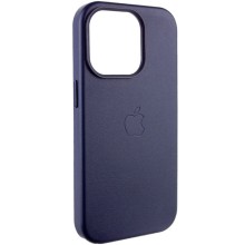 Шкіряний чохол Leather Case (AA Plus) with MagSafe для Apple iPhone 13 Pro Max (6.7") – Violet