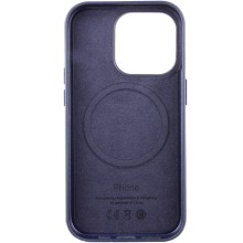 Шкіряний чохол Leather Case (AA Plus) with MagSafe для Apple iPhone 13 Pro Max (6.7") – Violet