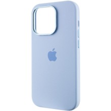 Чехол Silicone Case Metal Buttons (AA) для Apple iPhone 13 Pro Max (6.7") – Голубой