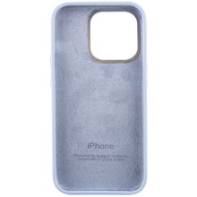 Чехол Silicone Case Metal Buttons (AA) для Apple iPhone 13 Pro Max (6.7") – Голубой