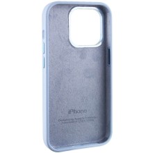 Чехол Silicone Case Metal Buttons (AA) для Apple iPhone 13 Pro Max (6.7") – Голубой