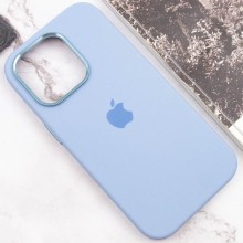 Чехол Silicone Case Metal Buttons (AA) для Apple iPhone 13 Pro Max (6.7") – Голубой