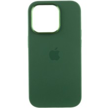 Чехол Silicone Case Metal Buttons (AA) для Apple iPhone 13 Pro Max (6.7") – Зеленый