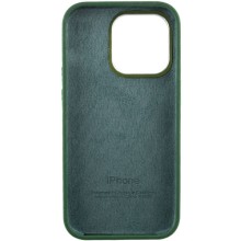 Чехол Silicone Case Metal Buttons (AA) для Apple iPhone 13 Pro Max (6.7") – Зеленый