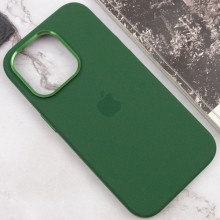 Чехол Silicone Case Metal Buttons (AA) для Apple iPhone 13 Pro Max (6.7") – Зеленый