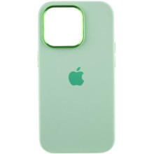 Чехол Silicone Case Metal Buttons (AA) для Apple iPhone 13 Pro Max (6.7") – Зеленый