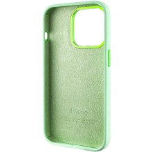 Чехол Silicone Case Metal Buttons (AA) для Apple iPhone 13 Pro Max (6.7") – Зеленый