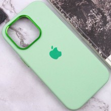 Чехол Silicone Case Metal Buttons (AA) для Apple iPhone 13 Pro Max (6.7") – Зеленый