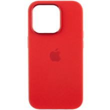 Чехол Silicone Case Metal Buttons (AA) для Apple iPhone 13 Pro Max (6.7") – Красный