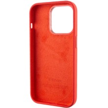 Чехол Silicone Case Metal Buttons (AA) для Apple iPhone 13 Pro Max (6.7") – Красный