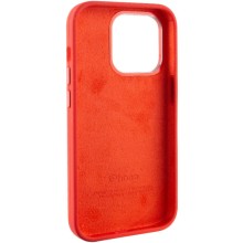 Чехол Silicone Case Metal Buttons (AA) для Apple iPhone 13 Pro Max (6.7") – Красный