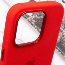 Чехол Silicone Case Metal Buttons (AA) для Apple iPhone 13 Pro Max (6.7") – Красный