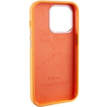 Чехол Silicone Case Metal Buttons (AA) для Apple iPhone 13 Pro Max (6.7") – Оранжевый