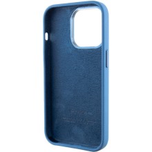 Чехол Silicone Case Metal Buttons (AA) для Apple iPhone 13 Pro Max (6.7") – Синий