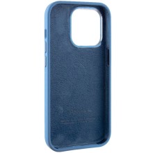 Чехол Silicone Case Metal Buttons (AA) для Apple iPhone 13 Pro Max (6.7") – Синий