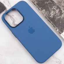 Чехол Silicone Case Metal Buttons (AA) для Apple iPhone 13 Pro Max (6.7") – Синий