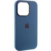 Чехол Silicone Case Metal Buttons (AA) для Apple iPhone 13 Pro Max (6.7") – Синий