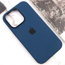 Чехол Silicone Case Metal Buttons (AA) для Apple iPhone 13 Pro Max (6.7") – Синий