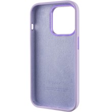 Чехол Silicone Case Metal Buttons (AA) для Apple iPhone 13 Pro Max (6.7") – Сиреневый