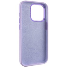 Чехол Silicone Case Metal Buttons (AA) для Apple iPhone 13 Pro Max (6.7") – Сиреневый