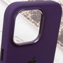 Чехол Silicone Case Metal Buttons (AA) для Apple iPhone 13 Pro Max (6.7") – Фиолетовый