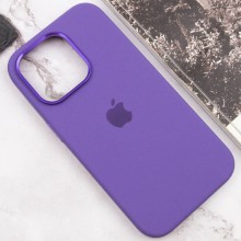 Чехол Silicone Case Metal Buttons (AA) для Apple iPhone 13 Pro Max (6.7") – Фиолетовый