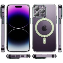 Чехол TPU+PC Colorful with MagSafe для Apple iPhone 13 Pro Max (6.7") – Зеленый