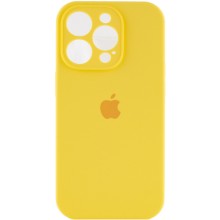 Чехол Silicone Case Full Camera Protective (AA) для Apple iPhone 13 Pro Max (6.7") – Желтый