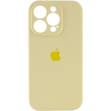 Чехол Silicone Case Full Camera Protective (AA) для Apple iPhone 13 Pro Max (6.7") – Желтый