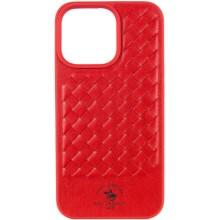 Шкіряний чохол Polo Santa Barbara для Apple iPhone 13 Pro Max (6.7") (Червоний)