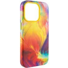 Кожаный чехол Colour Splash with MagSafe для Apple iPhone 13 Pro Max (6.7") – Желтый