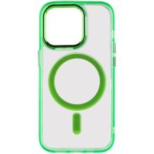 Чохол TPU Iris with MagSafe для Apple iPhone 13 Pro Max (6.7") – Салатовий