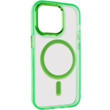 Чохол TPU Iris with MagSafe для Apple iPhone 13 Pro Max (6.7") – Салатовий