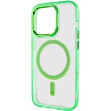 Чохол TPU Iris with MagSafe для Apple iPhone 13 Pro Max (6.7") – Салатовий