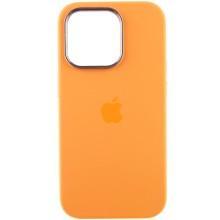 Чохол Silicone Case Metal Buttons (AA) для Apple iPhone 13 Pro Max (6.7") – Помаранчевий