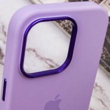 Чохол Silicone Case Metal Buttons (AA) для Apple iPhone 13 Pro Max (6.7") – Бузковий