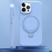 Чехол Silicone Case Full Protective NO LOGO with Ring для Apple iPhone 13 Pro Max (6.7") – Голубой