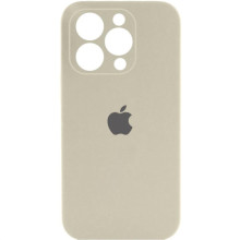 Чехол Silicone Case Full Camera Protective (AA) для Apple iPhone 13 Pro Max (6.7") – Бежевый